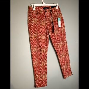 Liverpool Jeans co, gold and red